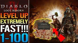 Diablo 4 FASTEST Way To LEVEL UP IN Season 4 Loot Reborn 1-100 EASY XP Farm Guide