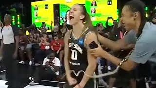 Sabrina Ionescu Sets WNBA & NBA 3PT Contest Record Wins 3PT Contest