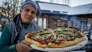  Campfire Steak Pizza Grilled to Perfection on the Sadj Grill 