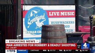 Suspect arrested in deadly Cedar Creek Marina restaurant robbery