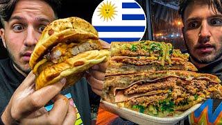 Probando COMIDA CALLEJERA en URUGUAY   ¿Que se come acá?