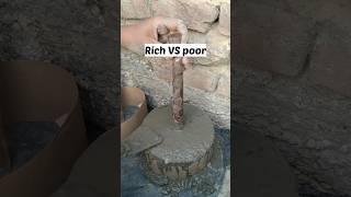 making dumble poor vs rich। dumbbell kaise banaye #desi_gym #fitness