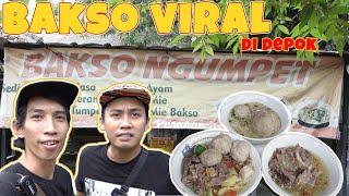 MAKAN BAKSO VIRAL . Bakso ngumpet sawangan depok