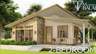 Simple House Design 2-Bedroom Small Farmhouse Idea  110 sqm.