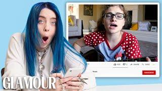 Billie Eilish Watches Fan Covers on YouTube  Glamour