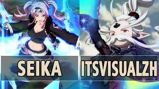 GBVSRSeika Zeta Vs ItsVisualZH Anre High Level Gameplay.