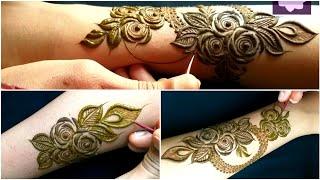Latest Roses Mehendi Design Khaleeji Henna Design Modest Henna