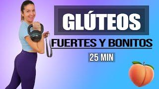 25 Minute Glute Workout  Band and Kettlebell Workout  No repeats 