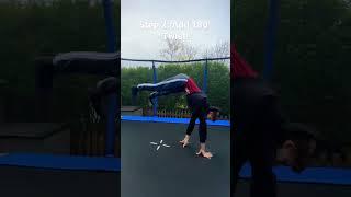 How to front flip 180° twist #trampoline #flips #insane #backflip #gtramp #viral #shorts