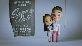 Our Wedding Save The Date Animation