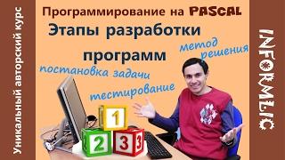 Урок 11. Этапы разработки программ. Программирование на Pascal  Паскаль. Уроки по информатике