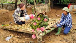 Thu hoạch vườn trái cây tự nhiên mang ra thị trường bán - Lộc Thị Hường