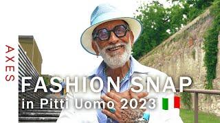 Pitti Uomo2023Italian gentlemen found at the worlds largest mens trade fair｜Street style