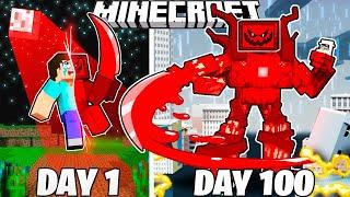 I Survived 100 Days as a BLOOD TITAN in Minecraft