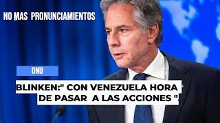 EEUUCon Venezuela se acabo el tiempo de los pronunciamiento llego la hora de las acciones.