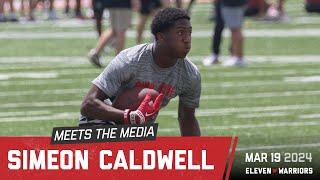 2026 safety Simeon Caldwell talks his relationship with Tim Walton his performance at OSU camp