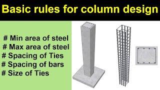 Basic rules for design of column