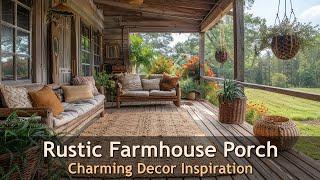 Vintage and Rustic Rustic Farmhouse Porch Decor Inspiration
