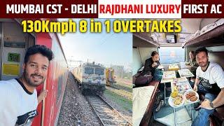 22221 CR Rajdhani Express overtakes 10 trains  FIRST AC JOURNEY fresh cooked food