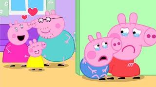 Daddy Pig dont abandon Peppa and George  Peppa Pig Funny Animation