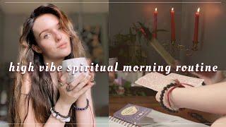 high vibe spiritual morning routine 2021  rise with goddess energy   Luna vlogs