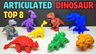 Top 8 Articulated Dinosaurs to 3D Print _ S4  3D Printed Animals Toys