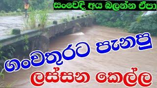 ගංවතුරට පැනපු ලස්සන කෙල්ල  Ratnapura  ganwathura  flash flood ratnapura  Flooding  srilanka