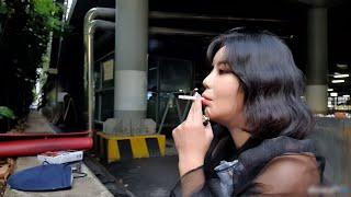 Cute girl smoking 42