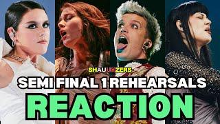 REACTION SECOND REHEARSALS SEMI FINAL 1  Eurovision Song Contest 2024  SHAUUNZERS