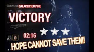 HOPE CANNOT SAVE THEM 3 Stars  Dark Side Yavin 4 Battle Scenario Arcade - Star Wars Battlefront 2