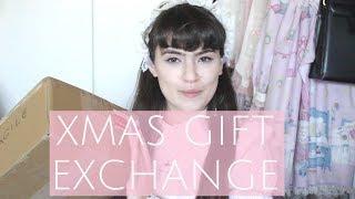 Christmas Gift Exchange With Fluffy Kawaii Jo