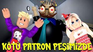 KÖTÜ PATRON PARAMIZI VERMEYİNCE BİZDE KAÇTIK WBUSE DUYGU  ROBLOX ESCAPE BAD BOSS