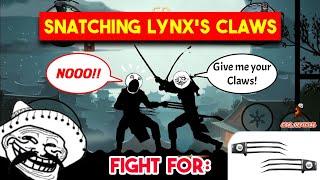 Snatching Lynxs Claws  CSK OFFICIAL  Shadow Fight 2  Trolling Lynx Returns