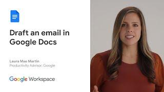 Draft an email in Google Docs