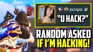 RANDOM TEAMMATE ASKED IF I USED HACKS  PUBG Mobile