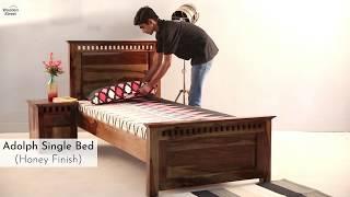 Single Beds  Buy Adolph Single Bed Online With Amazing offer @ Wooden Street