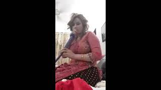 Afreen Khan live smoking at home bed having sheesha