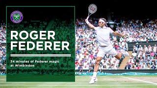 34 Minutes of Roger Federers Best Points at Wimbledon