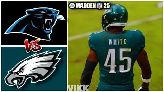 Panthers vs Eagles Week 14 Simulation Madden 25 Rosters
