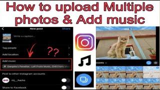 How To Add Music in Multiple Post On Instagram  Add Songs To Multiple Photos On #instagram #insta