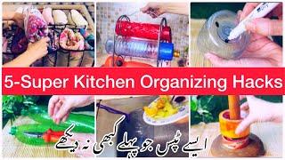 5-Super Kitchen Organizing Hacks  Time & Space Saving Tips  Zero Cost Ideas  WomeniaATF