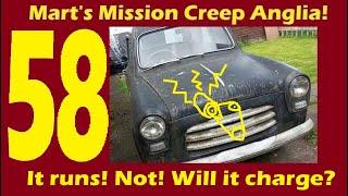 Mission Creep 100E part 58 It drives but no charge and then it wont run. Tinker Time 2396