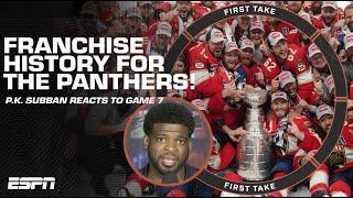 FRANCHISE HISTORY  Reaction to the Panthers winning their FIRST Stanley Cup Final  First Take