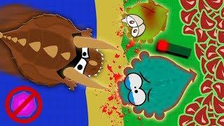 Mope.io NEW DINO MONSTER THROWS SEA MONSTERS TO LAND  DINO MAKES SEA ANIMALS FLY  Mope.io funny