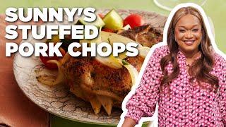 Sunny Andersons Apple and Onion-Stuffed Pork Chops  Cooking For Real  Food Network