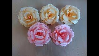 Цветы Розы из бумаги своими руками   Flowers Roses from paper with their hands