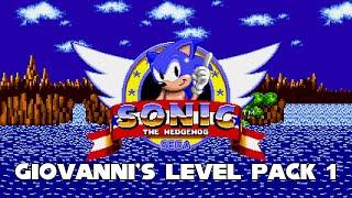 Sonic ROM Hack Giovannis Level Pack 1 - Full Playthrough