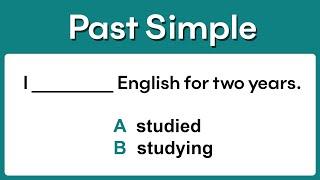Past Simple  Grammar test