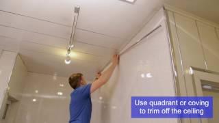 PVC Decorative Wall Ceiling and Flooring Panel Installation Video  Omega Changing Rooms Ltd