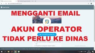 Mengganti Email Operator Secara Mandiri Melalui Manajemen Dapodik